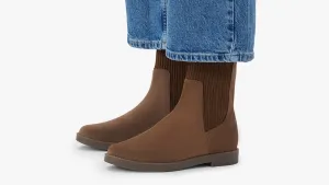 brązowe sztyblety damskie