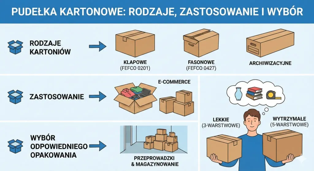 Pudełka kartonowe - rodzaje, zastosowanie i wybór